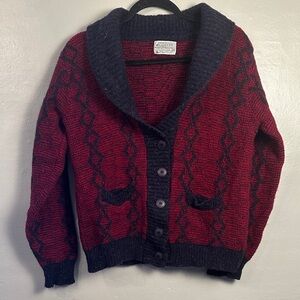 Vintage Pendleton Cardigan Sweater Womens. Size Medium 100% Wool